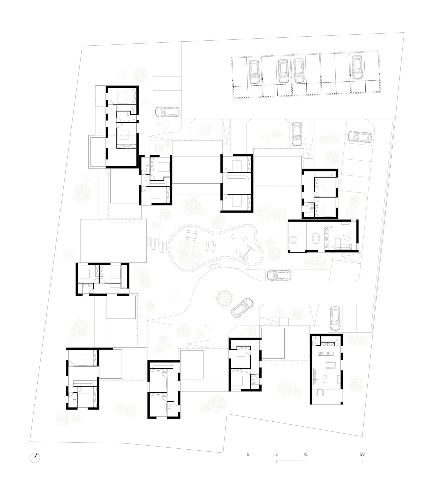 Étage et terrasses | écoquartier - Valais central