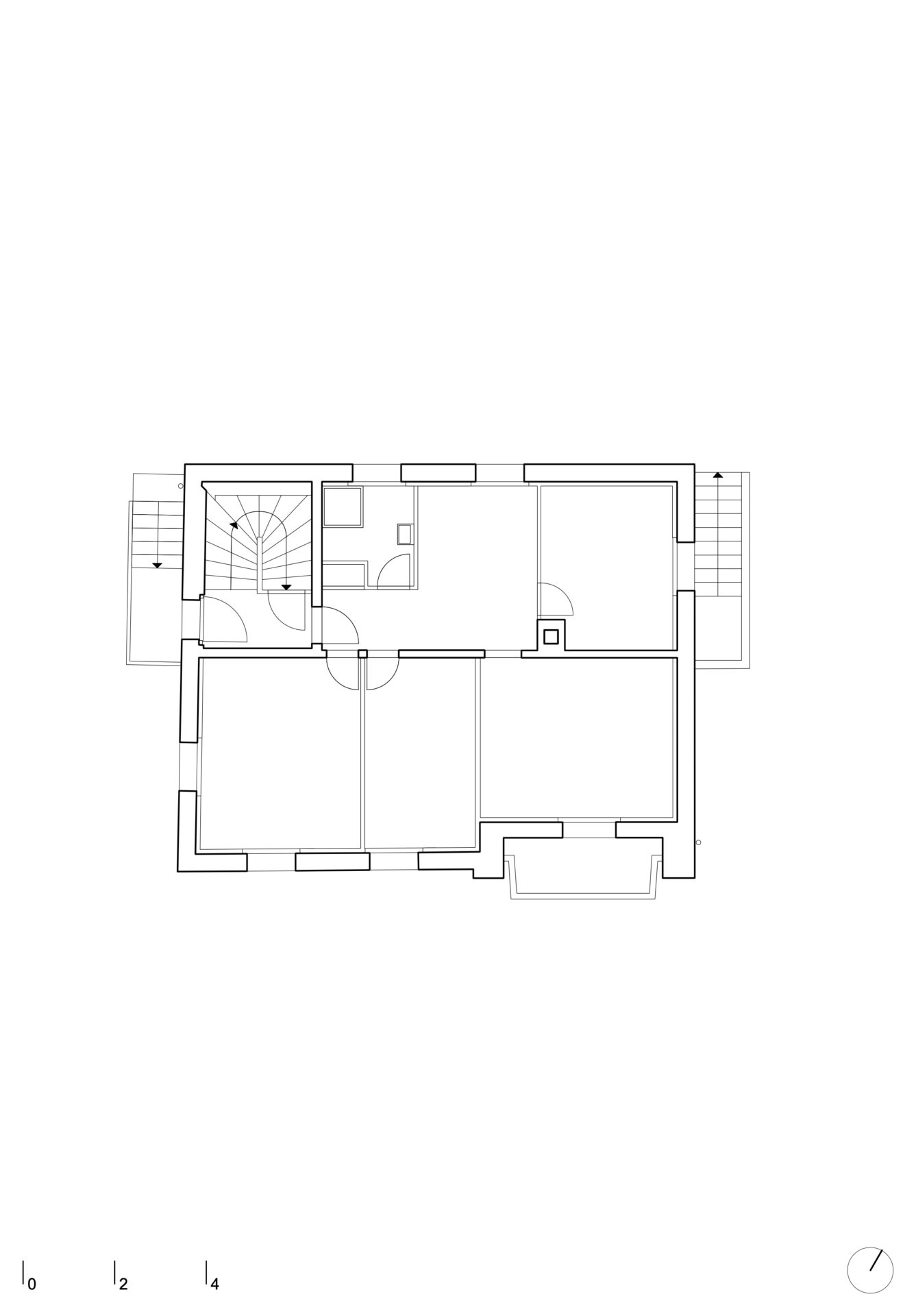 Plan du rez-de-chaussée, dessin d'architecture, plan d'architecte, architecte Sion