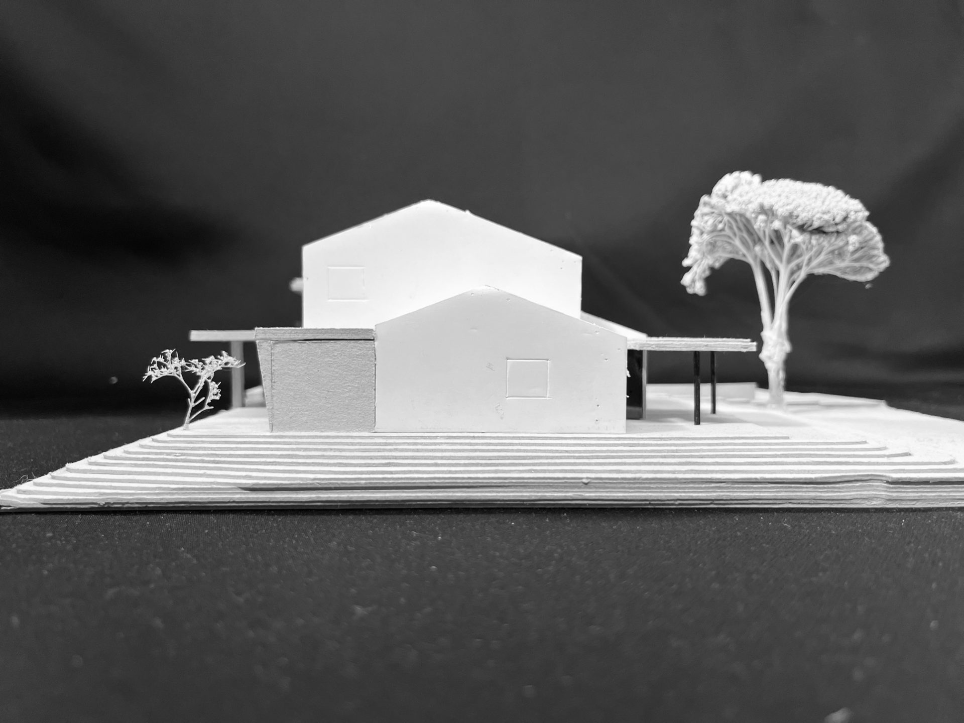 Maquette d'architecture d'une transformation d'une villa traditionnelle en architecture moderne et personnalisée, architecte à Sion, architecte en Valais, architecture design