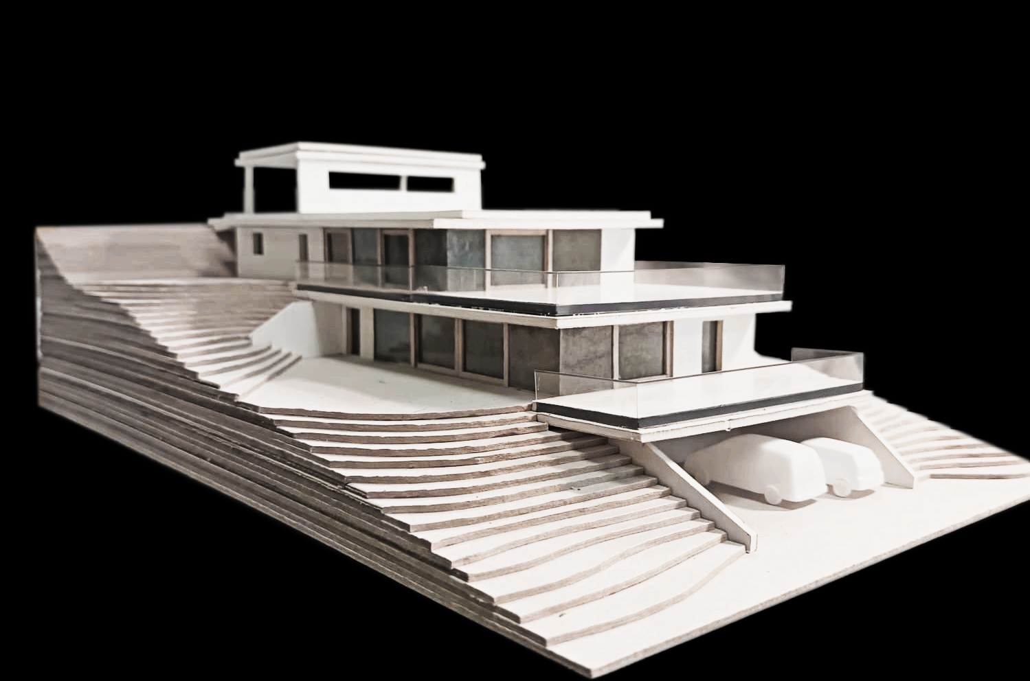 Maquette projet, habitation à Conthey, architecture, villa, construction Valais